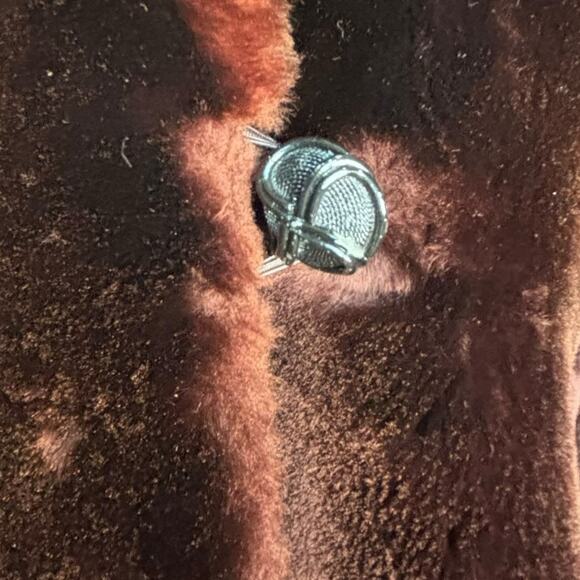 Vintage 1950s Dark Brown Mink Fur Coat Satin Lined Mid Century Luxe Evening - Picture 7 of 12